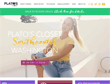 Tablet Screenshot of platosclosetsouthcenter.com